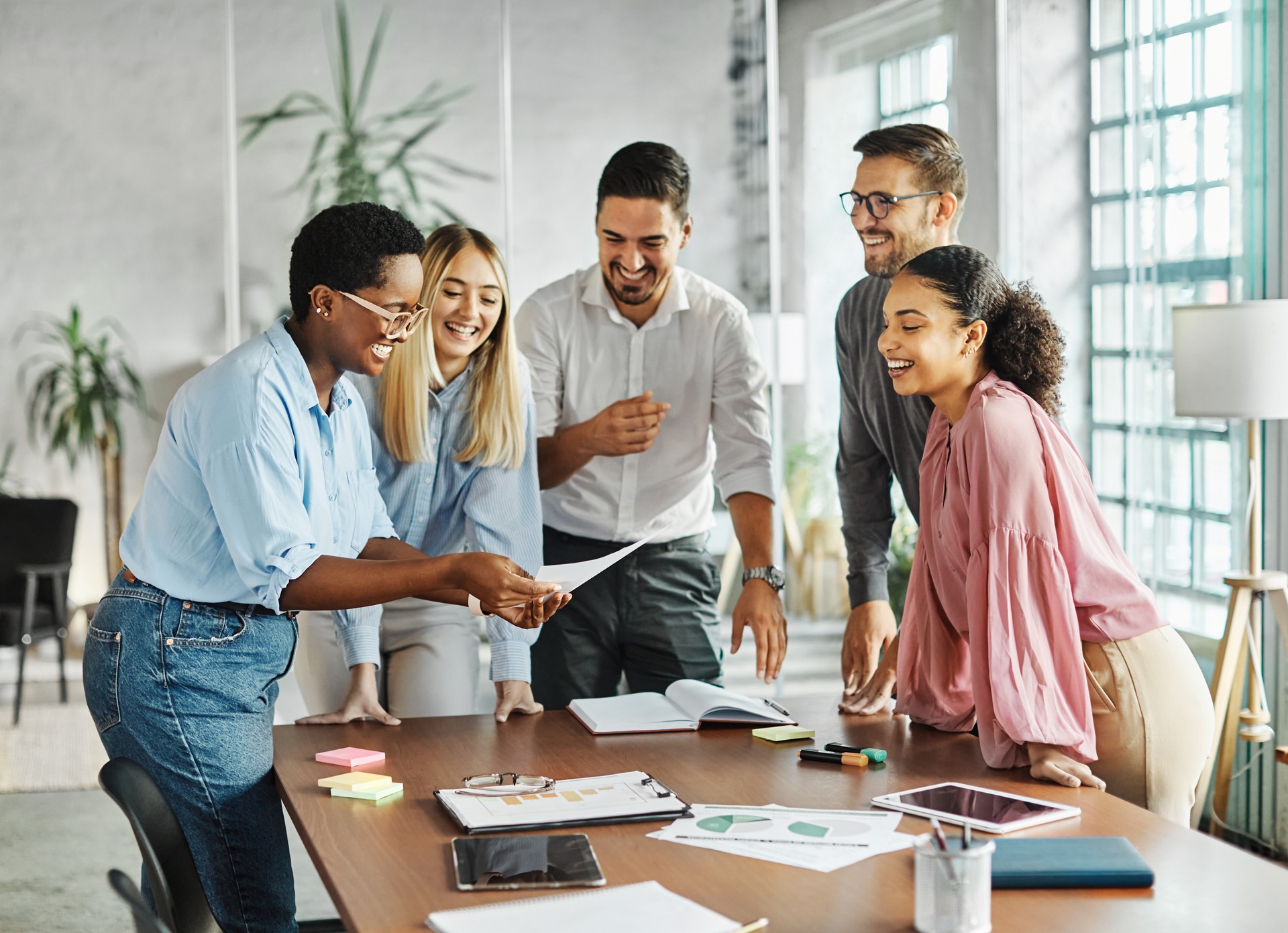 business meeting businesswoman woman office portrait job career happy businessman teamwork colleague businessperson startup creative student education project